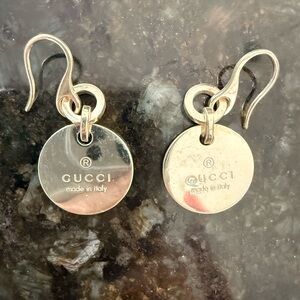 Gucci Earrings, Authentic, Sterling Silver
